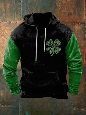 Men's Clover Print Hoodie
