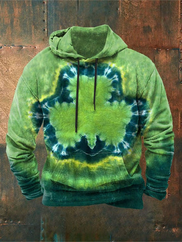 Men's Clover Print Hoodie