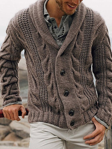 Men's Casual Knitted Sweater Cardigan