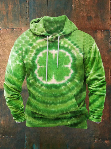 Men's Clover Print Hoodie