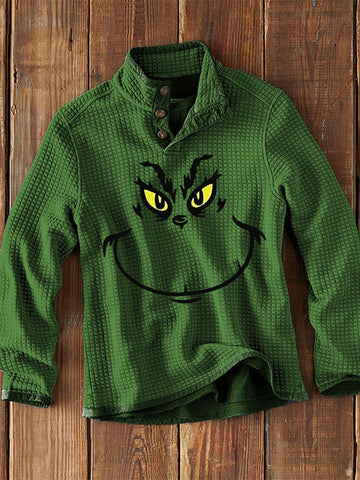 Men's Stand Collar Long Sleeve Casual Sweater
