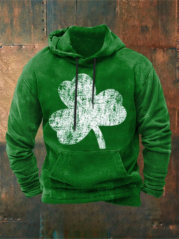 Men's Clover Print Hoodie