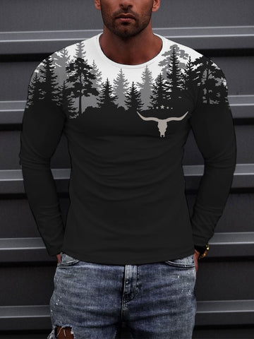 Men's Vintage Westwood Print Long Sleeve T-Shirt