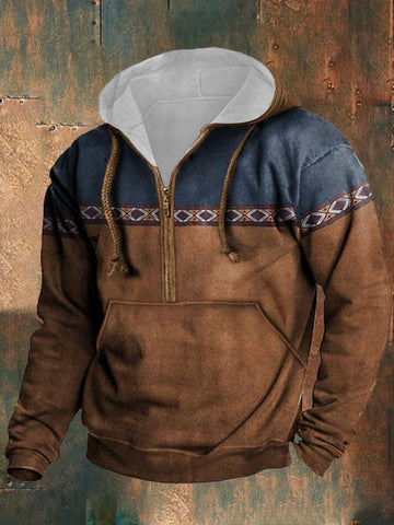 Men's Casual Button Long Sleeve Sweatshirt