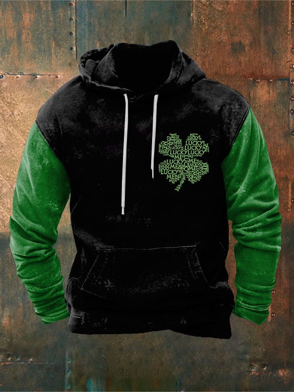 Men's Clover Print Hoodie