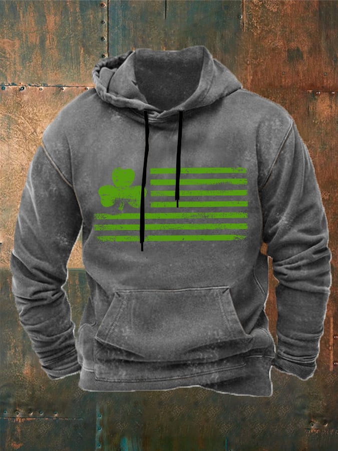 Men's St Patrick's Day Print Casual Hoodie