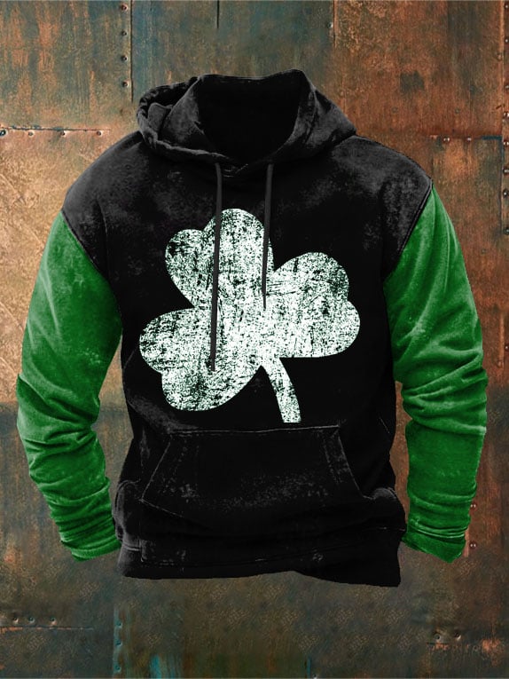 Men's Clover Print Hoodie