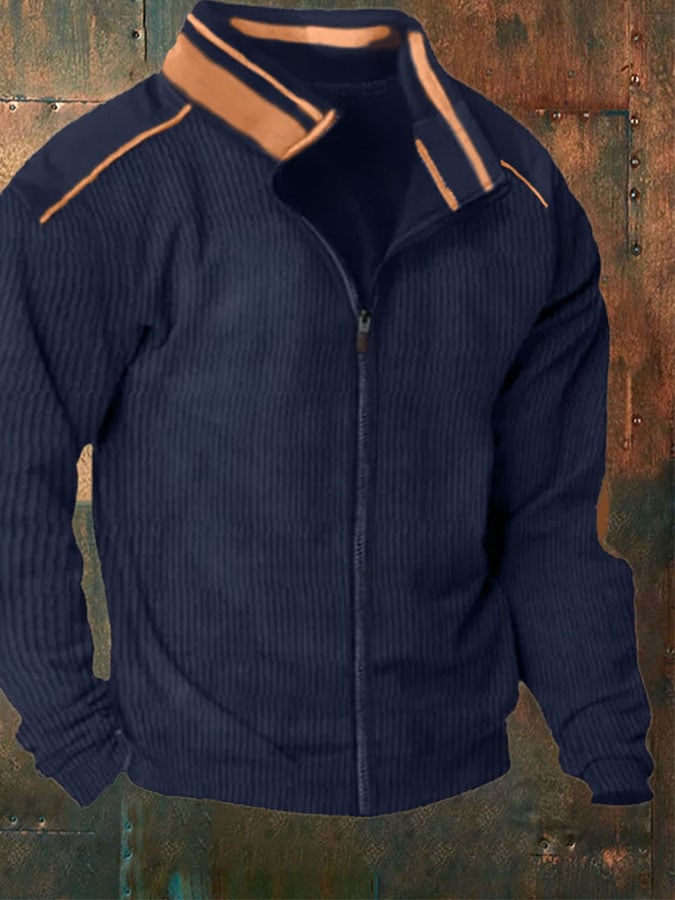 Casual Men'S Zipper Sweatshirt Cardigan