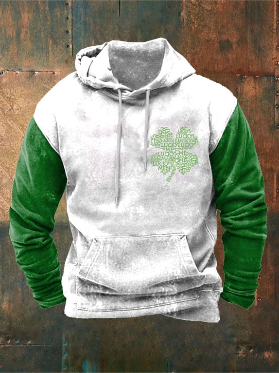 Men's Clover Print Hoodie