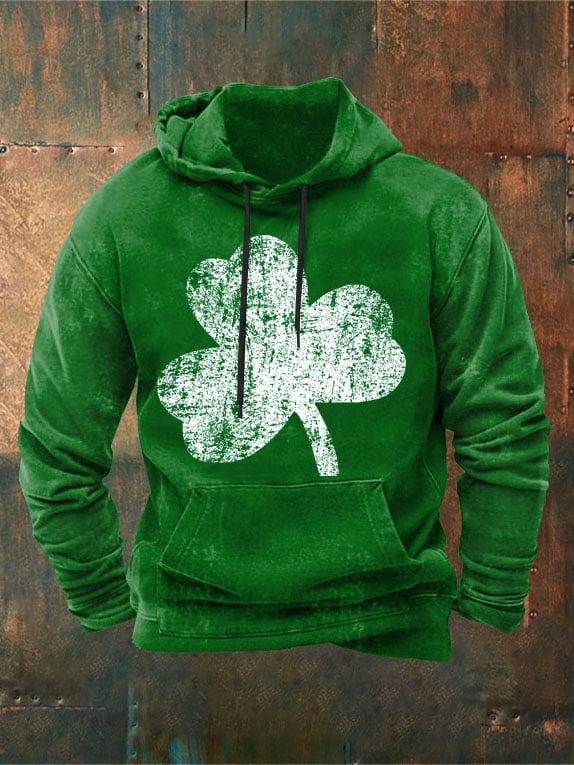 Men's Clover Print Hoodie