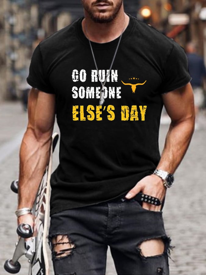 Casual Print Short Sleeve T-Shirt