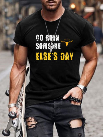 Casual Print Short Sleeve T-Shirt