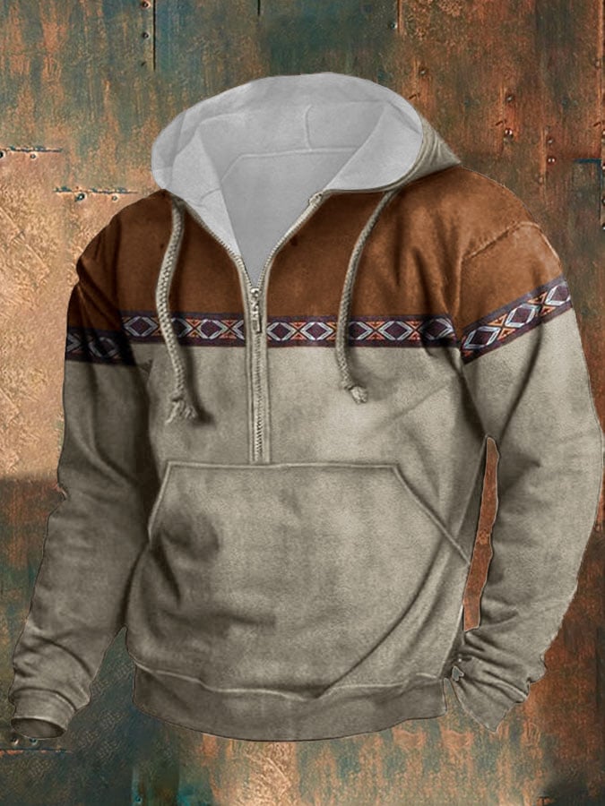 Men's Casual Button Long Sleeve Sweatshirt