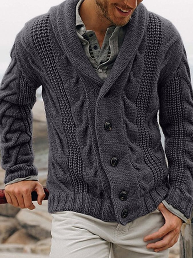 Men's Casual Knitted Sweater Cardigan