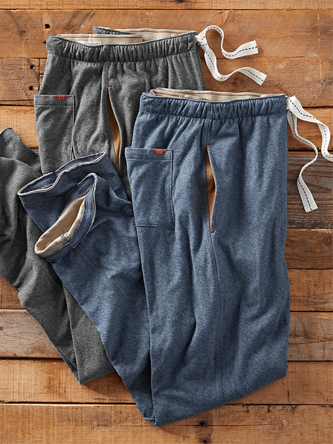 Men's Solid Color Strap Casual Pants